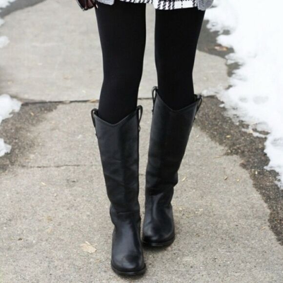 Frye Melissa Button Leather Riding Slip On Mid Calf Boots 77167 Women’s Size 6 - Picture 3 of 16